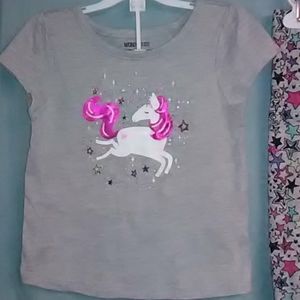 Cute girls set ruffle t shirt with star leggings